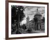 Saratoga Springs, New York - Northern View from Convention Hall-Lantern Press-Framed Art Print