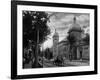 Saratoga Springs, New York - Northern View from Convention Hall-Lantern Press-Framed Art Print