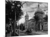 Saratoga Springs, New York - Northern View from Convention Hall-Lantern Press-Mounted Art Print