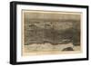 Saratoga Springs, New York - Panoramic Map-Lantern Press-Framed Art Print