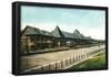 Saratoga Springs, New York - Race Course Grand Stand View-null-Framed Poster