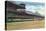 Saratoga Springs, New York - Racetrack View of Clubhouse, Band Stand-Lantern Press-Stretched Canvas