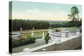 Saratoga Springs, New York - View from the Yaddo Rose Garden Terrace-Lantern Press-Stretched Canvas