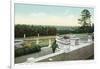 Saratoga Springs, New York - View from the Yaddo Rose Garden Terrace-Lantern Press-Framed Art Print