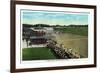 Saratoga Springs, New York - View of a Close Finish at the Horse Race Track, c.1914-Lantern Press-Framed Art Print