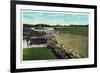 Saratoga Springs, New York - View of a Close Finish at the Horse Race Track, c.1914-Lantern Press-Framed Art Print