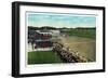 Saratoga Springs, New York - View of a Close Finish at the Horse Race Track, c.1914-Lantern Press-Framed Art Print