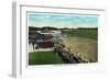 Saratoga Springs, New York - View of a Close Finish at the Horse Race Track, c.1914-Lantern Press-Framed Art Print