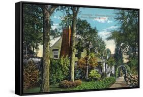 Saratoga Springs, New York - View of Inniscarra, Olcott Residence-Lantern Press-Framed Stretched Canvas