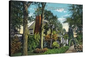 Saratoga Springs, New York - View of Inniscarra, Olcott Residence-Lantern Press-Stretched Canvas