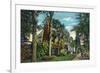 Saratoga Springs, New York - View of Inniscarra, Olcott Residence-Lantern Press-Framed Art Print