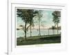 Saratoga Springs, New York - View of Saratoga Lake-Lantern Press-Framed Art Print