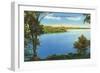 Saratoga Springs, New York - View of Saratoga Lake-Lantern Press-Framed Art Print