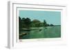 Saratoga Springs, New York - View of Saratoga Lake-Lantern Press-Framed Art Print