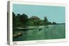 Saratoga Springs, New York - View of Saratoga Lake-Lantern Press-Stretched Canvas