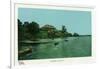 Saratoga Springs, New York - View of Saratoga Lake-Lantern Press-Framed Art Print