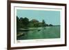 Saratoga Springs, New York - View of Saratoga Lake-Lantern Press-Framed Art Print