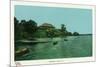 Saratoga Springs, New York - View of Saratoga Lake-Lantern Press-Mounted Premium Giclee Print