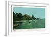 Saratoga Springs, New York - View of Saratoga Lake-Lantern Press-Framed Art Print