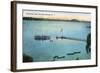 Saratoga Springs, New York - View of Saratoga Lake-Lantern Press-Framed Art Print