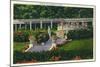 Saratoga Springs, New York - View of the Gardens at Yaddo-Lantern Press-Mounted Art Print