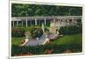 Saratoga Springs, New York - View of the Gardens at Yaddo-Lantern Press-Mounted Premium Giclee Print