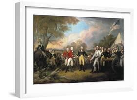 Saratoga: Surrender, 1777-John Trumbull-Framed Giclee Print