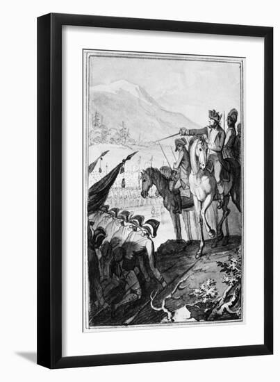 Saratoga: Surrender, 1777-Johann Ramberg-Framed Giclee Print