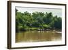 Sarawak River (Sungai Sarawak), Kuching, Sarawak, Malaysian Borneo, Malaysia, Southeast Asia, Asia-Nico Tondini-Framed Photographic Print