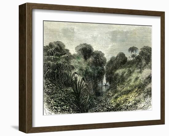 Sarayacu River Peru 1869-null-Framed Giclee Print