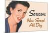 Sarcasm Now Served All Day Funny Poster-Ephemera-Mounted Poster