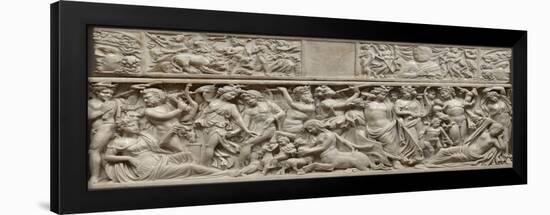 Sarcophage : Dionysos découvre Ariane endormie-null-Framed Giclee Print