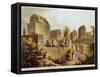 Sarcophagi and Sepulchres, at Harbour at Cacamo, Views in the Ottoman Empire, Published Bowyer-Luigi Mayer-Framed Stretched Canvas