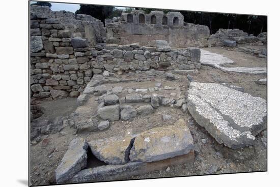 Sarcophagi in the Early Christian Basilica in Ampurias-null-Mounted Giclee Print