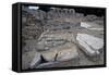 Sarcophagi in the Early Christian Basilica in Ampurias-null-Framed Stretched Canvas