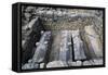 Sarcophagi in the Early Christian Basilica in Ampurias-null-Framed Stretched Canvas