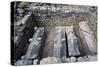 Sarcophagi in the Early Christian Basilica in Ampurias-null-Stretched Canvas