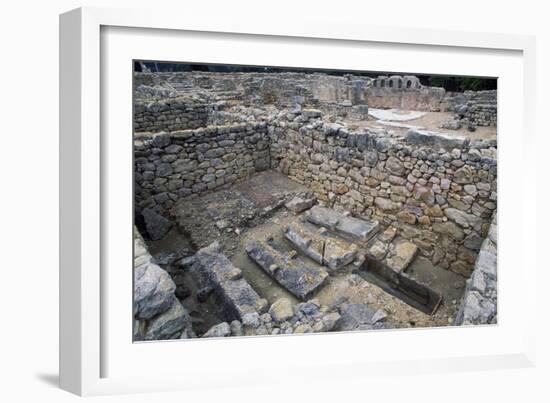 Sarcophagi in the Early Christian Basilica in Ampurias-null-Framed Giclee Print