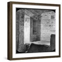 Sarcophagus and Burial Chamber of Rameses Vi, Valley of the Kings, Egypt, C1890-Newton & Co-Framed Photographic Print