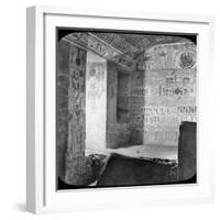 Sarcophagus and Burial Chamber of Rameses Vi, Valley of the Kings, Egypt, C1890-Newton & Co-Framed Photographic Print