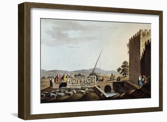 Sarcophagus at Tombs of Kings, 1803-Luigi Mayer-Framed Giclee Print
