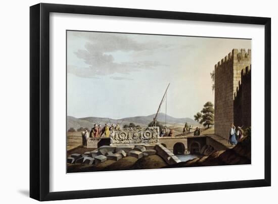 Sarcophagus at Tombs of Kings, 1803-Luigi Mayer-Framed Giclee Print