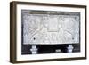 Sarcophagus Decorated in Relief with Tablet Bearing Inscription, Held Up by Two Winged Victories-null-Framed Giclee Print