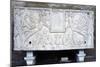 Sarcophagus Decorated in Relief with Tablet Bearing Inscription, Held Up by Two Winged Victories-null-Mounted Giclee Print