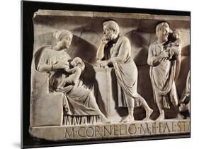 Sarcophagus of M. Cornelius Statius with Scenes from His Childhood-null-Mounted Giclee Print