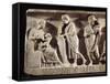 Sarcophagus of M. Cornelius Statius with Scenes from His Childhood-null-Framed Stretched Canvas