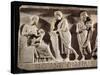 Sarcophagus of M. Cornelius Statius with Scenes from His Childhood-null-Stretched Canvas