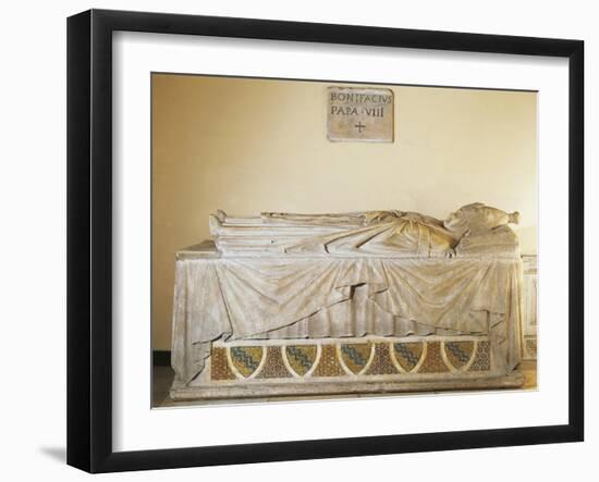 Sarcophagus of Pope Boniface VIII, 1296-Ca 1300-null-Framed Giclee Print