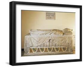 Sarcophagus of Pope Boniface VIII, 1296-Ca 1300-null-Framed Giclee Print