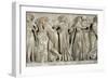 Sarcophagus of the Muses, Detail Depicting Calliope, Polyhymnia and Terpsichore, circa 160 AD-null-Framed Giclee Print